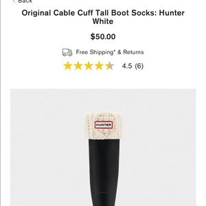 Hunter Original Cable Buff Tall Boot Socks